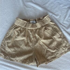 Hollister High Waist Tan Shorts